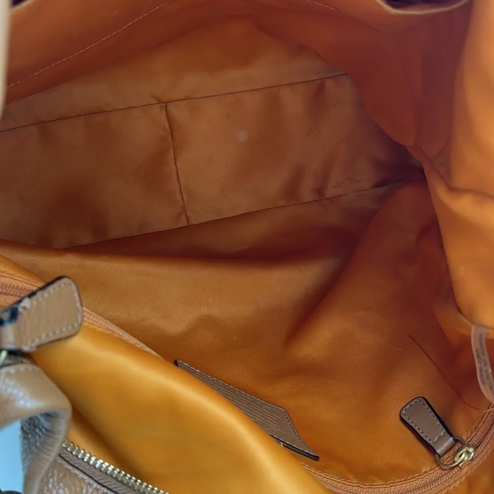 Coach Tan Park Leather Hobo Satchel Crossbody Large Bag BLEMISH